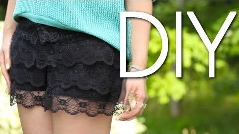 DIY - Lace shorts