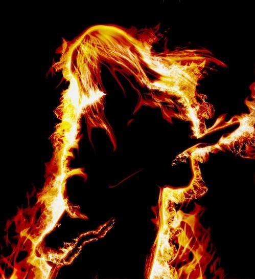 Guitarist on Flames