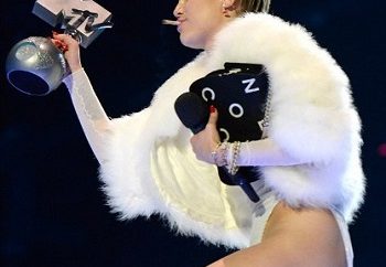 Miley Cyrus smoking weed at MTV EMA 2013