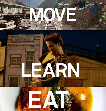 Move-learn-eat