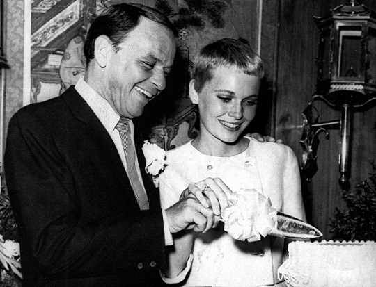 Frank Sinatra and Mia Farrow