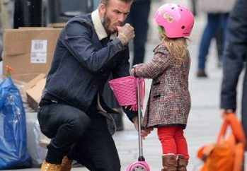 David Beckam and Harper