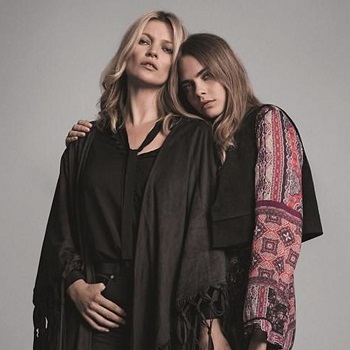 Kate Moss και Cara Delevingne