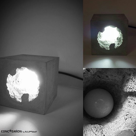 Concrete Cave Light