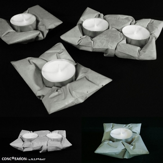 Concrete Pillow Tea Light Holder Vol. Ultimate
