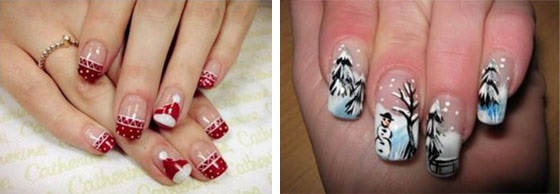 Xmas nail arts 4