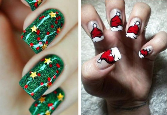 Xmas nail arts 6