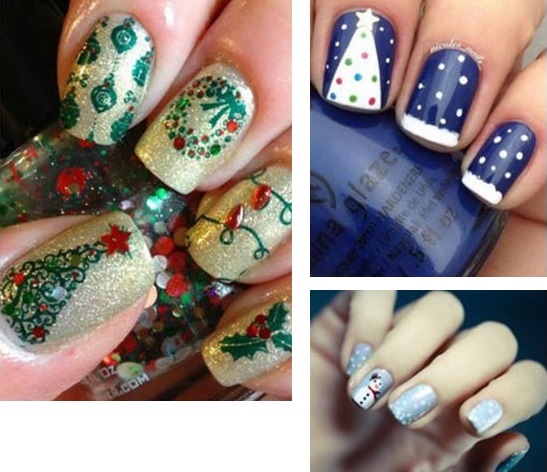 Xmas nail arts