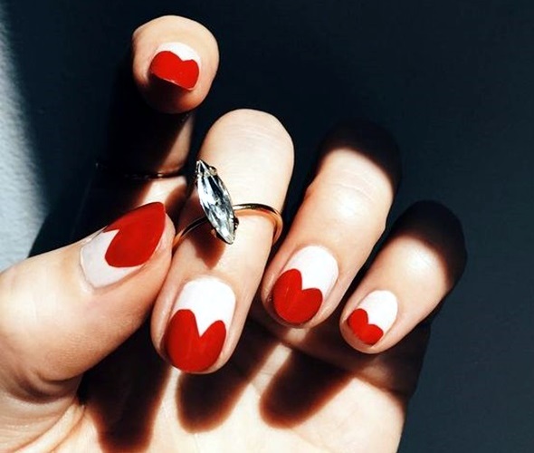 Valentine's nails 1