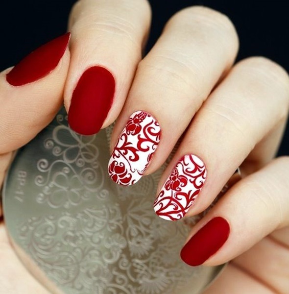 Valentine's nails 3
