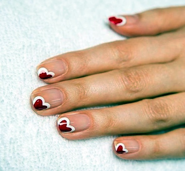 Valentine's nails 6
