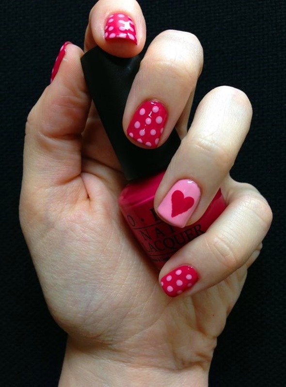 Valentine's nails 8