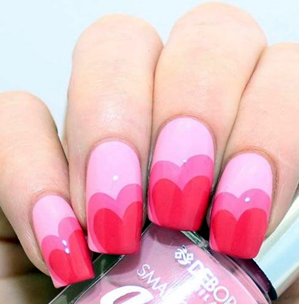 Valentine's nails 9