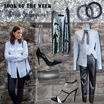 LOOK OF THE WEEK - Silver and sequins!