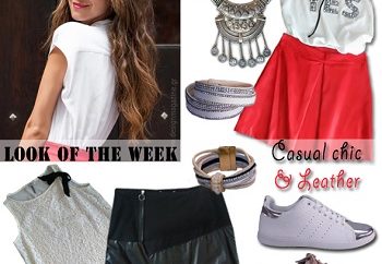 LOOK OF THE WEEK - Casual chic and leather