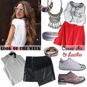 LOOK OF THE WEEK - Casual chic and leather