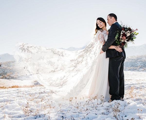 Γαμήλιες φωτογραφίες στα χιόνια 8
