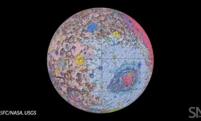 Γεωλογικός χάρτης της σελήνης
