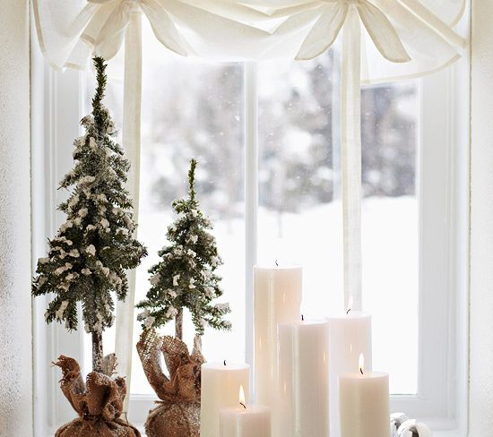 Χριστουγεννιάτικες ιδέες διακόσμησης παράθυρα