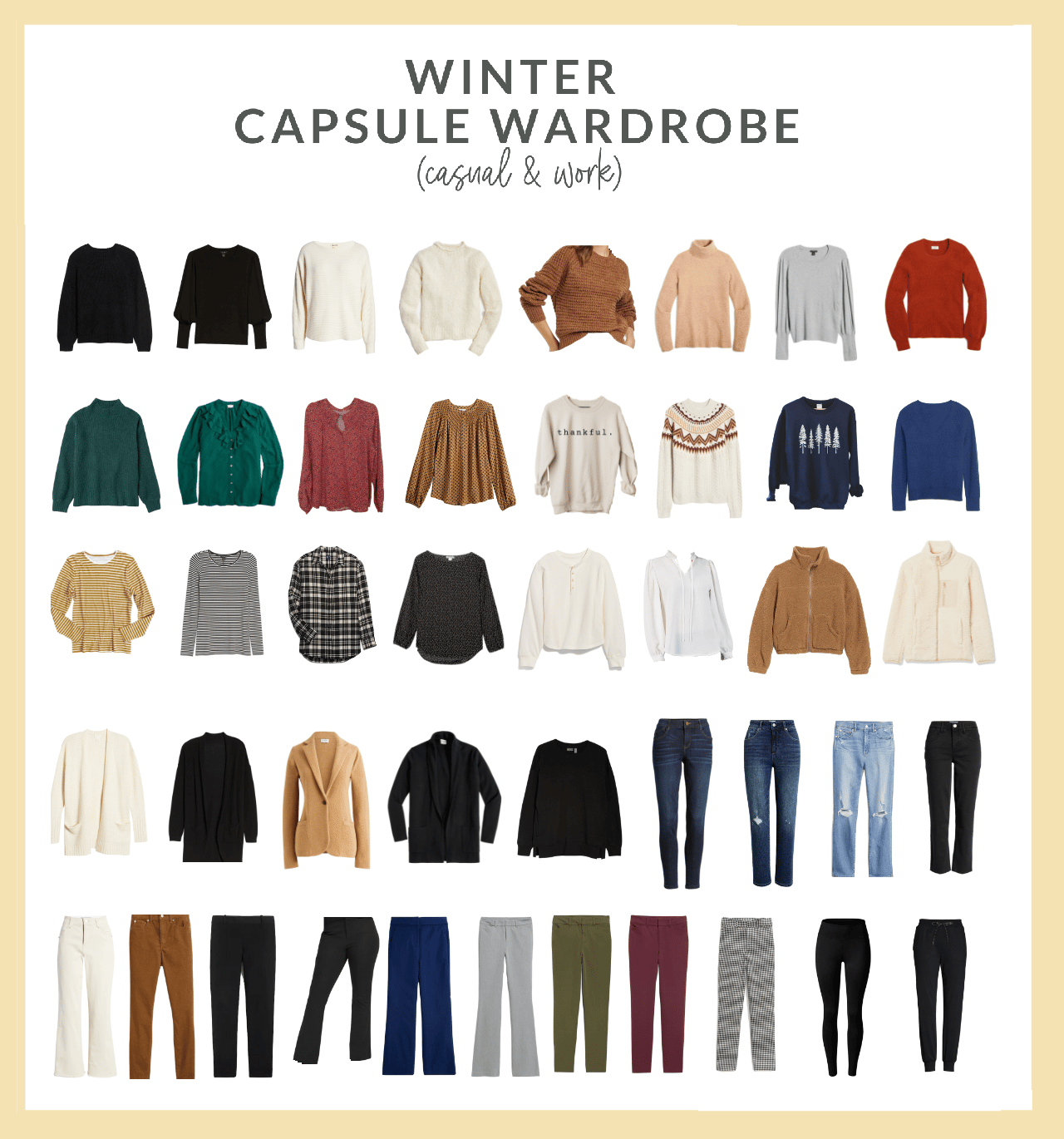 Capsule wardrobe για χειμώνα